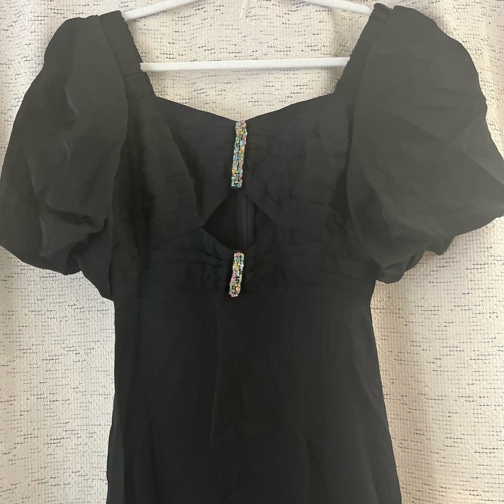 Sandro Falbala Embellished Cutout Dress NWT - Picture 9 of 12